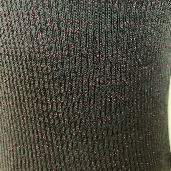 Vintage 60s 70s Pierre Cardin Ribbed Turtleneck Sweater Pink Metallic Logo Mod - Picture 8 of 10